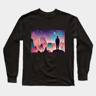 Desert Under the Cosmos Long Sleeve T-Shirt